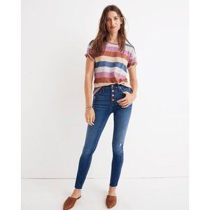 Madewell 10” High Rise Skinny Jeans in Hanna Wash 25